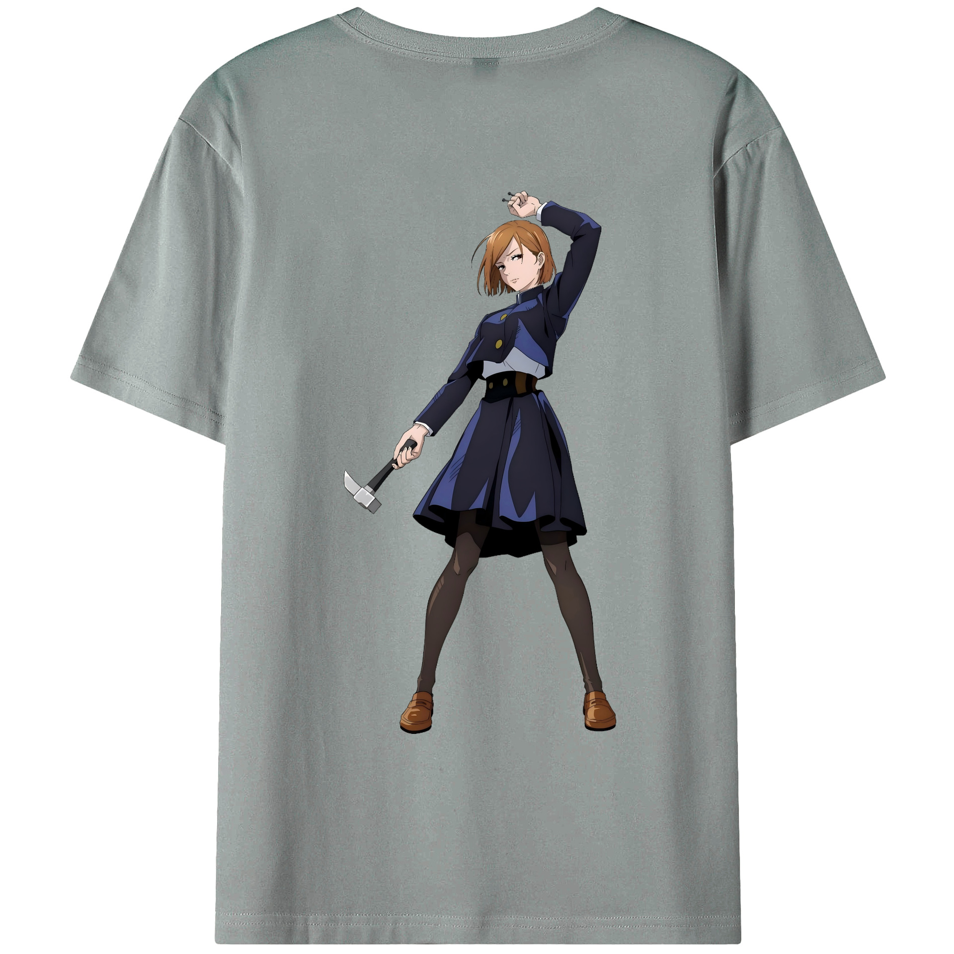 （画像用） 呪術廻戦 Jujutsu Kaisen 綿100％ メンズ半袖Tシャツ（バックプリント） 通気性
